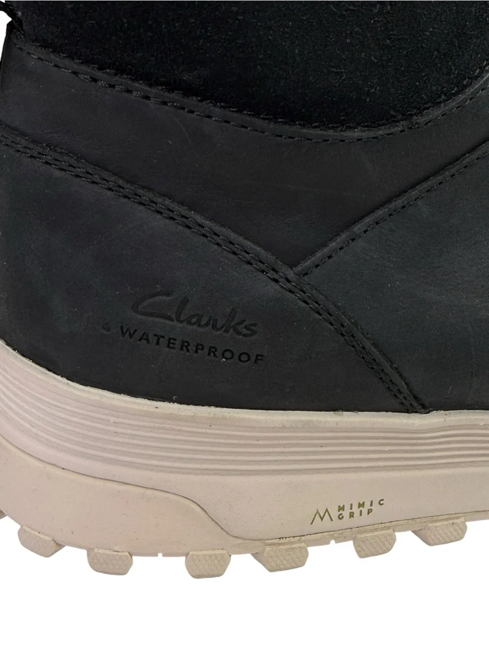 NEW Clarks Men’s ATL Trek Up Waterproof Black Boots Leather Size 12